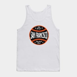 San Francisco Retro Big League Baseball - White Tank Top